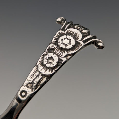 1910年 英国アンティーク 純銀製 ティーキャディースプーン WAKELY & WHEELER